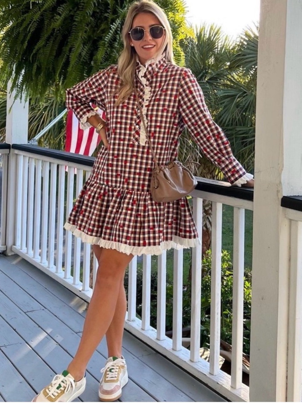 Hunter Bell Carter Long Sleeve Mini Dress size S